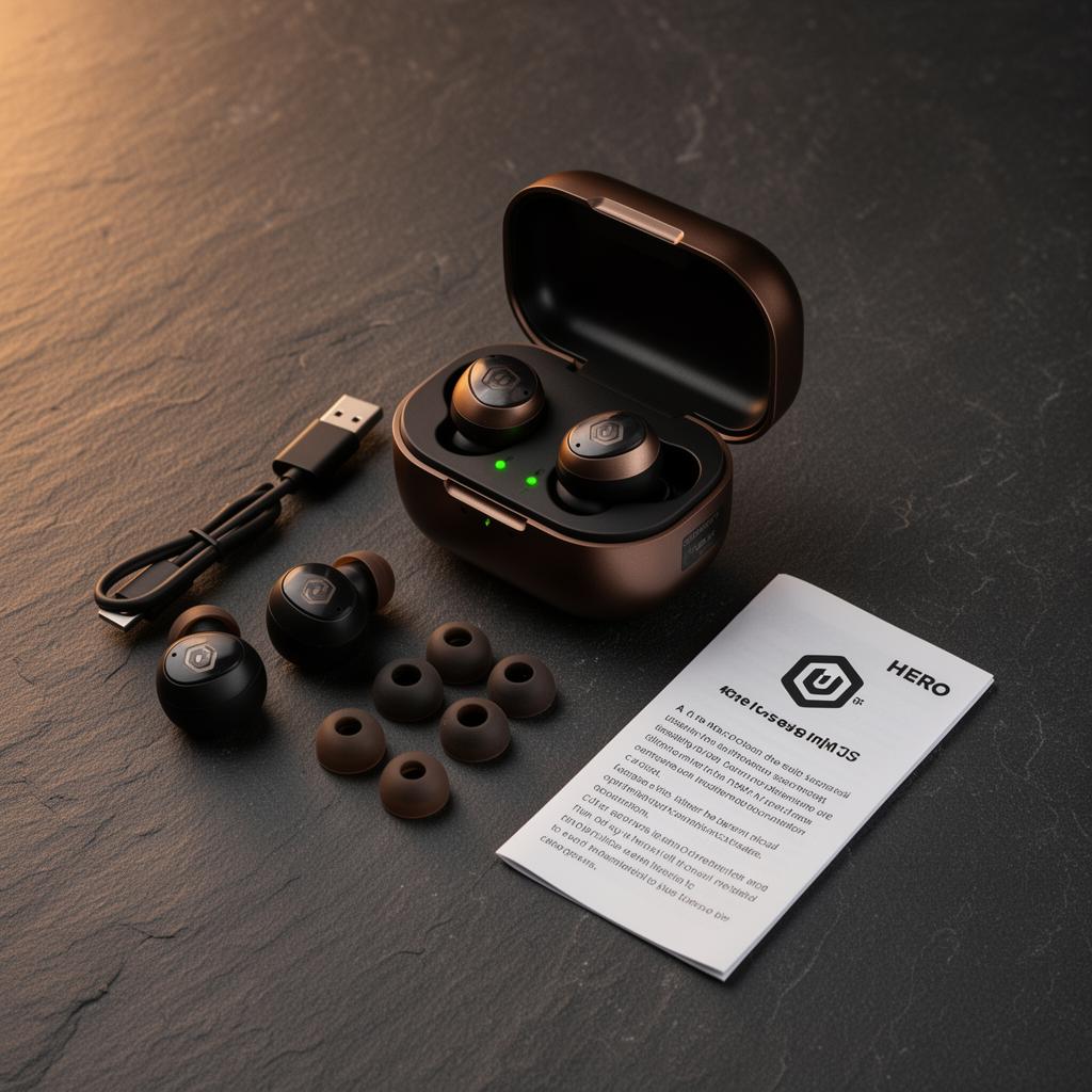 FieldPro tactical earbuds with charging case