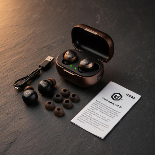 FieldPro tactical earbuds with charging case