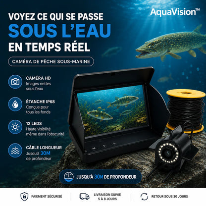 AquaView Pro™ Caméra Vision Sous-Marine HD